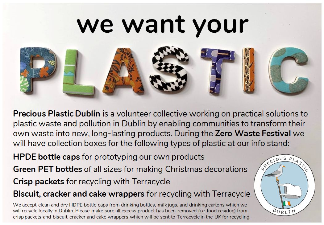 Precious Plastic Dublin at the Zero Waste Christmas Festival