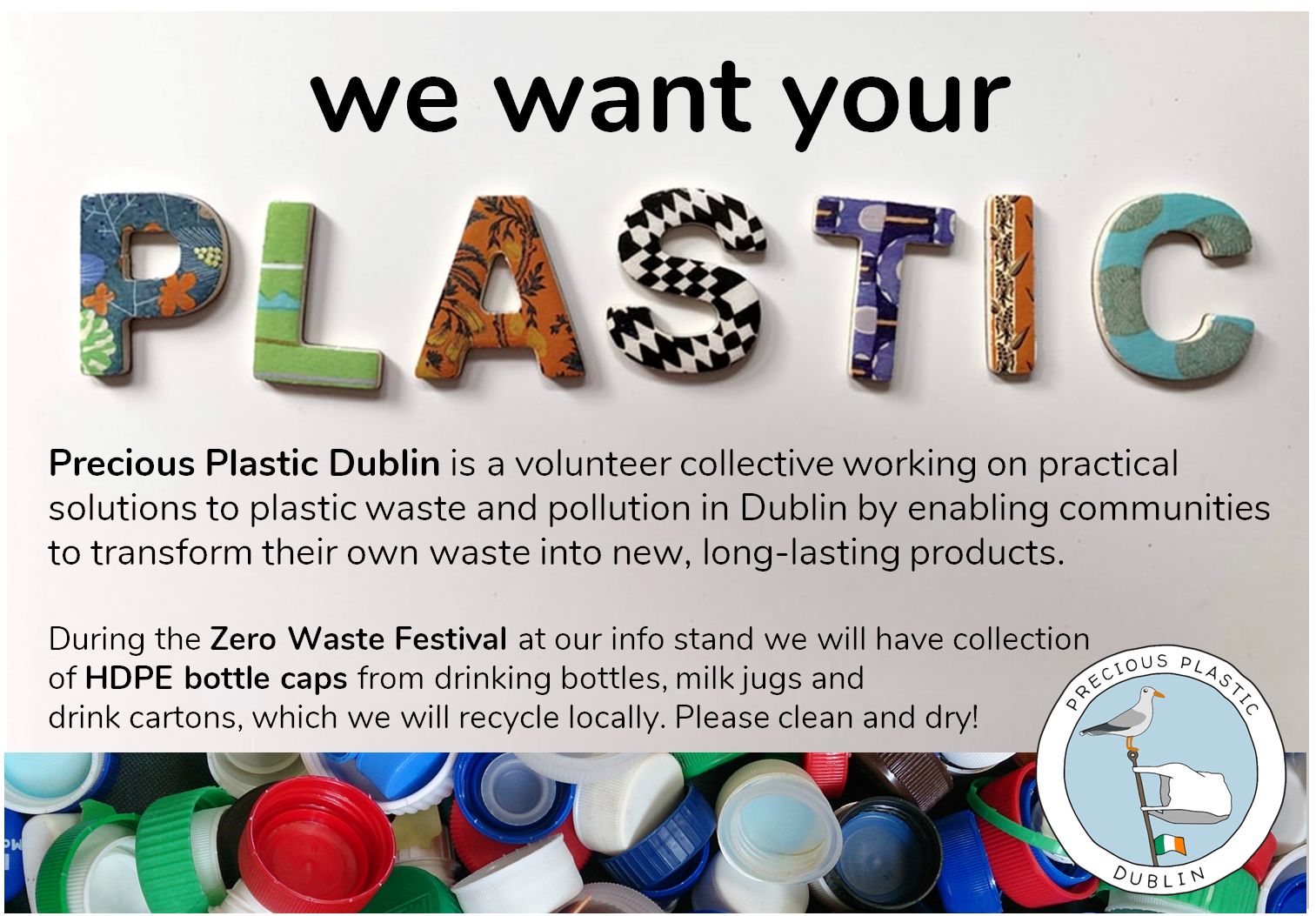 Precious Plastic Dublin at the Zero Waste Festival at the Science Gallery